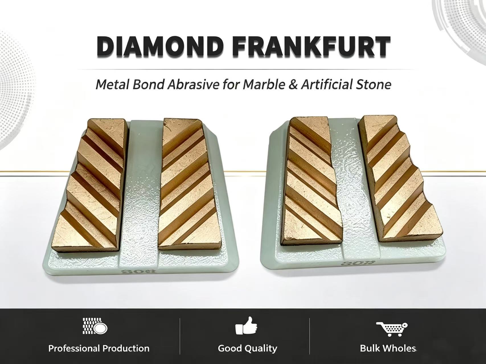 Metal bond diamond Frankfurt abrasive block for marble and artificial stone polishing